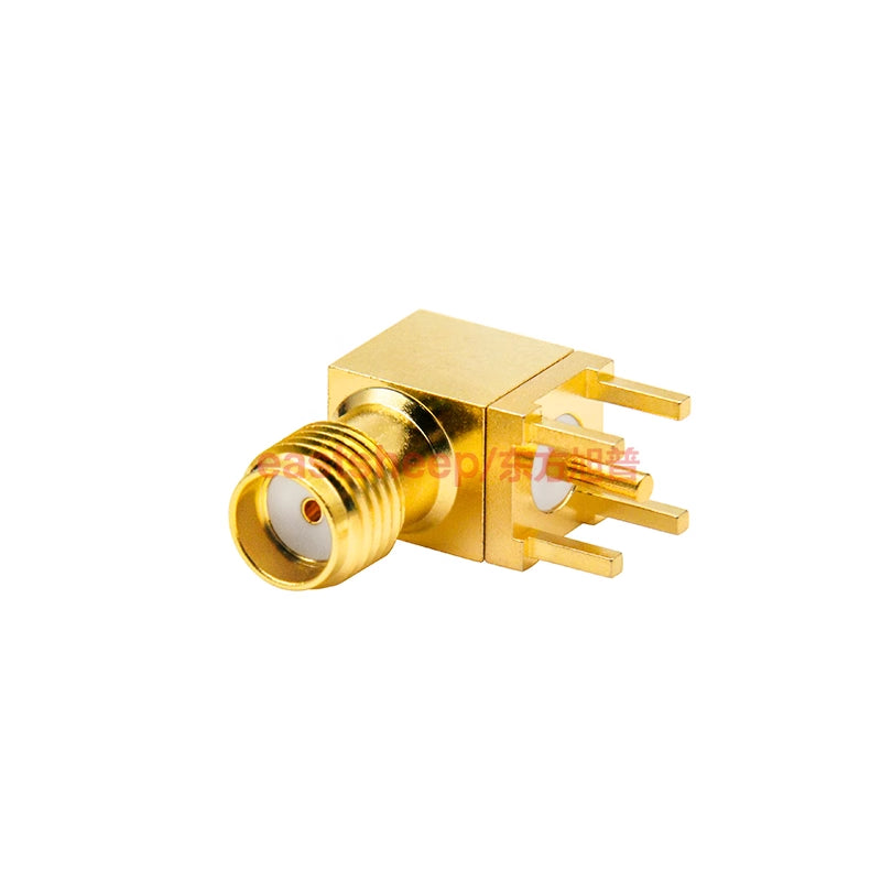 Eastsheep SMA-KWHD6 RF Connector, SMA Right-Angle Coaxial Adapter, DC-18G PCB Panel Mounting Base (1 piece) [2]