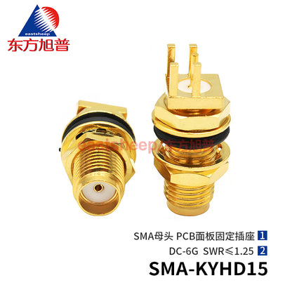 Eastsheep SMA-KYHD15 Extended SMA Female Connector DC-6G PCB Side Insert Base (1 piece) [1]