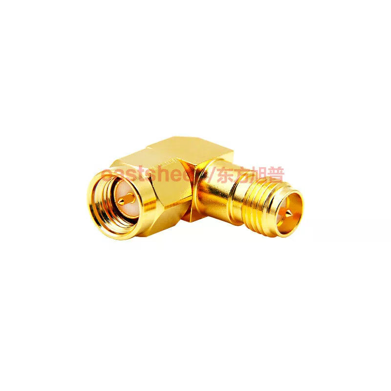 Eastsheep SMA/RPSMA-JWK-1 High Frequency Adapter (SMA to SMA male to SMA external thread internal pin right angle elbow, 1 piece) [4]