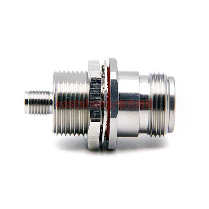Eastsheep Stainless Steel High Frequency Adapter N/SMA-KYKG-3 N Female to SMA Female Through-Wall Type 18G 1 Pack [5]