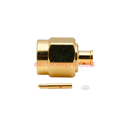 Eastsheep high-frequency RF connector, SMA male connector soldering, SMA-JB2 18G, suitable for KTR086/RG405 cables. [3]