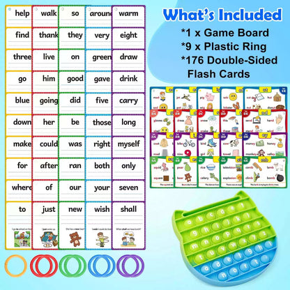 Edulok Sight Word Flash Cards Kindergarten, Small, Multicolor [3]