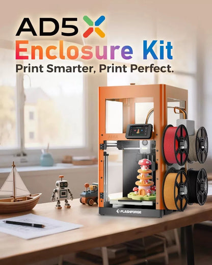 FLASHFORGE AD5X Enclosure Kit, DIY Colors & Style, Optimized Design, blue [2]