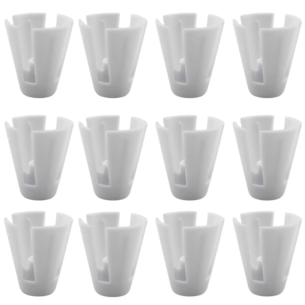 FMHXG 12pcs Plastic Coil Claw for Thread 38mm x 32mm (1.5in x 1.25in), White [1]