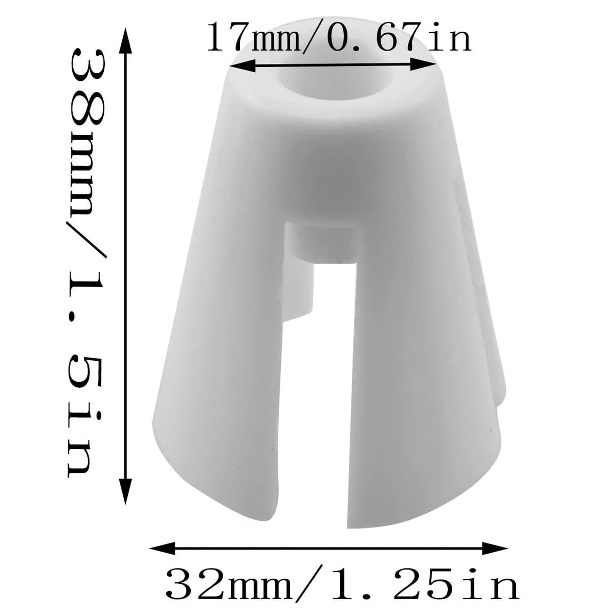 FMHXG 12pcs Plastic Coil Claw for Thread 38mm x 32mm (1.5in x 1.25in), White [2]