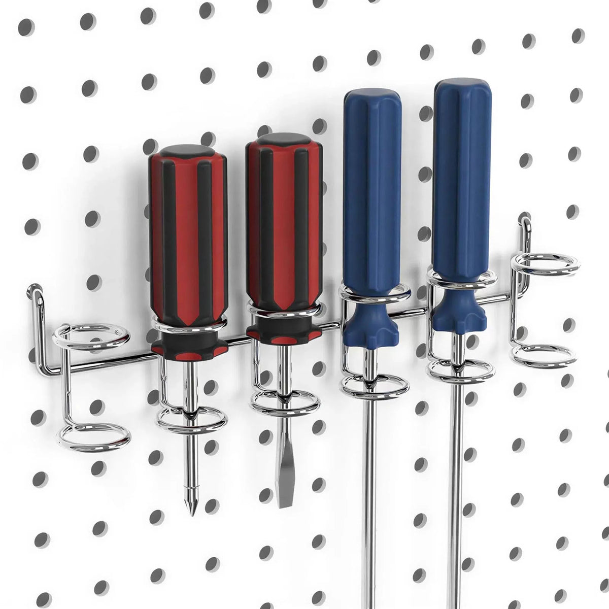 FRIMOONY Pegboard Hooks Assortment with Bins, Peg Locks, for Silver [5]
