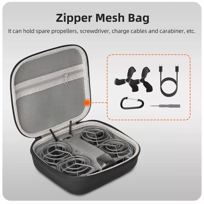FSIDIWT Storage Bag for DJI Neo 2, Portable Travel Case Small, Orange [3]
