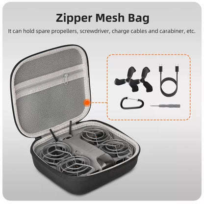 FSIDIWT Storage Bag for DJI Neo 2, Portable Travel Case Small, Orange [3]