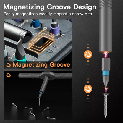 Faireach 42 in 1 Magnetic Screwdriver Set, DIY Ratchet Medium, 42 1-gray [5]