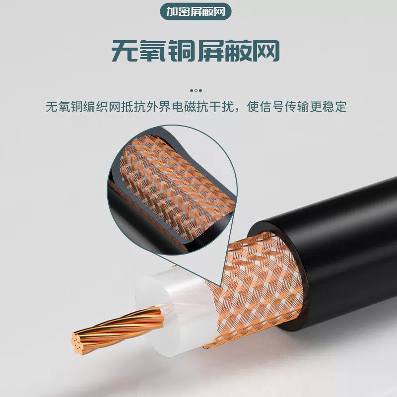 Fengyingzi SYV50-7 Coaxial Cable Feeder, Shielded Encrypted Signal Cable, 50 Ohm High Frequency Cable, 100 meters, Custom lengths available. FYZ-2302836 [5]