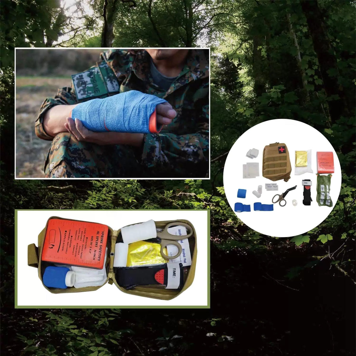 First Aid Splint, 36" Aluminum Waterproof Emergency Splint Kit 1, Folded [4]