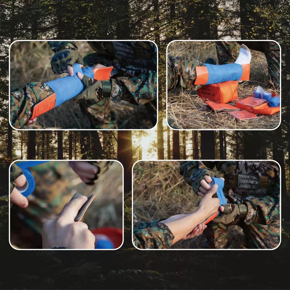 First Aid Splint, 36" Aluminum Waterproof Emergency Splint Kit 1, Folded [6]