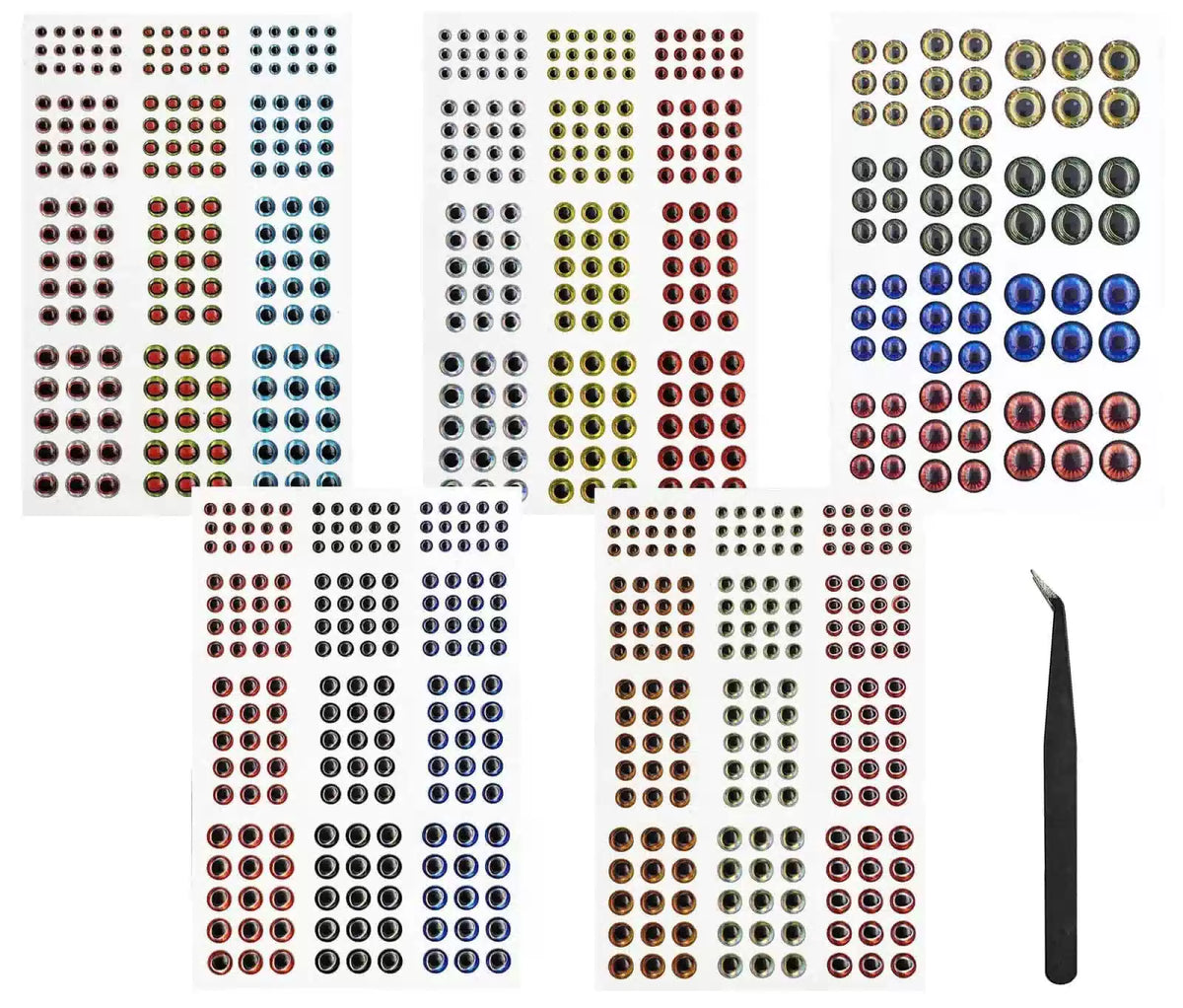 Fish Eyes for Lures Making - Small and Large Fishing Lure Eye 3mm 4mm color [7]