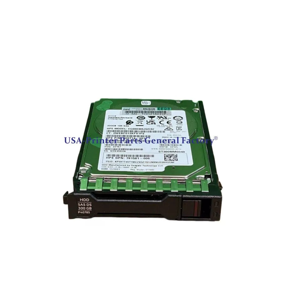 Fit P40785-001 P40430-B21 HPE 300GB SAS 12G 10K 2.5" ENT Server HDD [1]