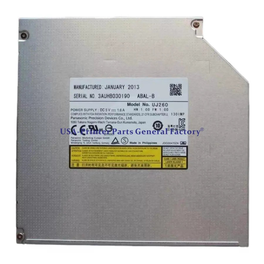 Fit for 12.7mm SATA 100GB Panasonic UJ-260 6X3D Burner drive Dual Layer BD-RE [1]