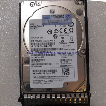 Fits For 785067-B21 768788-001 785410-001 HP 300GB 12G SAS 10K SFF 2.5"SC HDD [2]