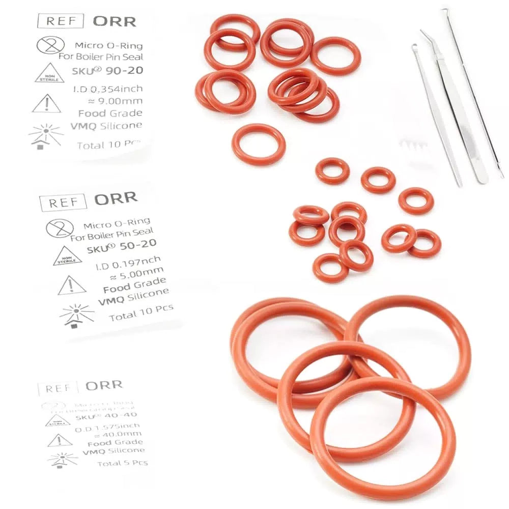 Food Grade Silicone O Ring Repair Kit, to Solve Boiler Pin Brew Standard, Red [1]