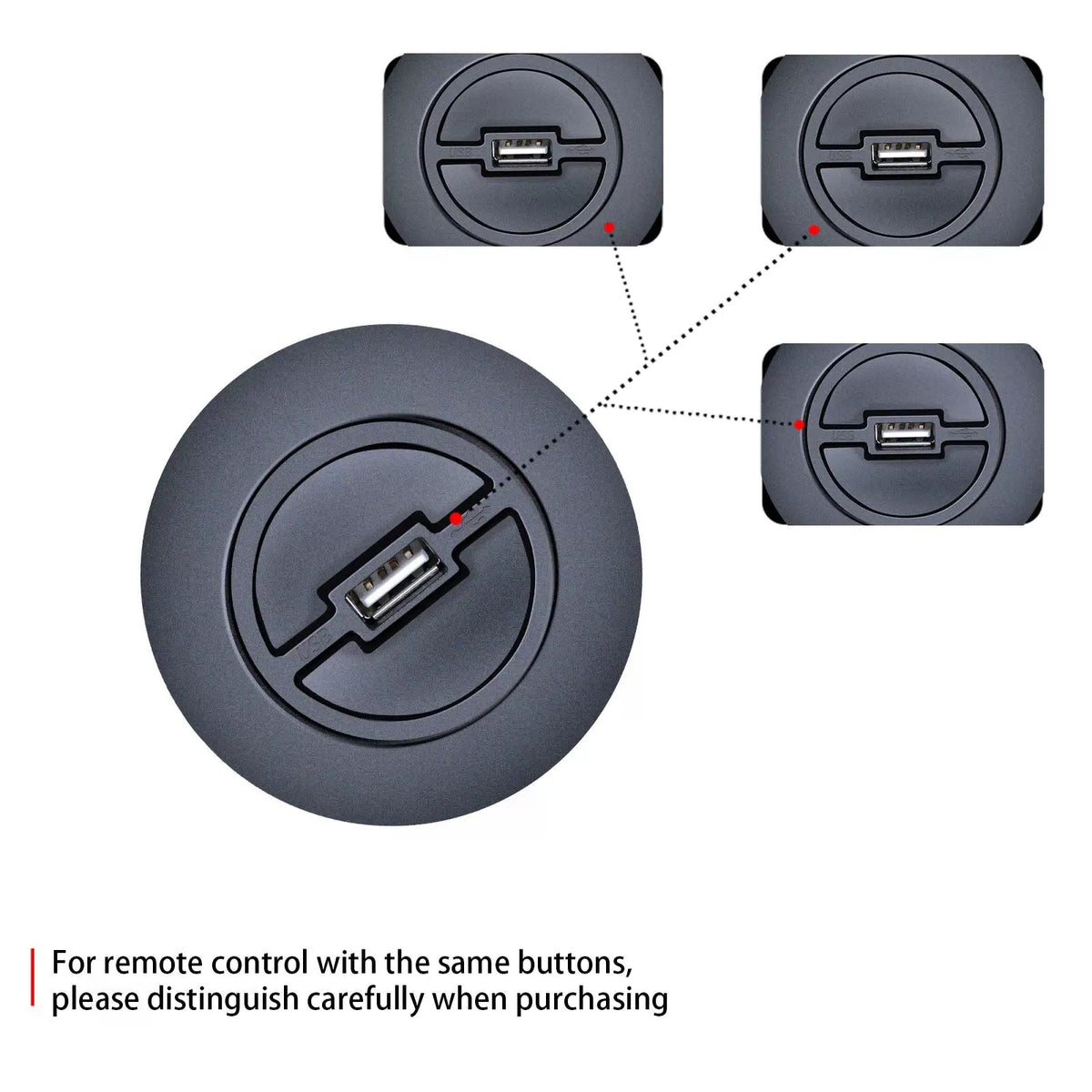 For Fromann 2 Button Remote with USB / Blue Light for Power Recliner Lift Chairs [6]