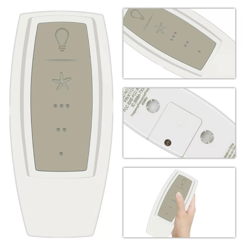 For Hampton Bay Ceiling Fan HB_343-668 Remote Control With Receiver [3]