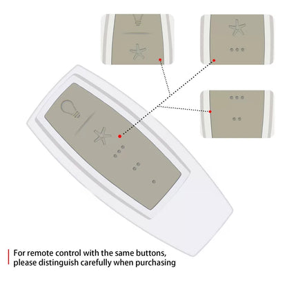 For Hampton Bay Ceiling Fan HB_343-668 Remote Control With Receiver [6]