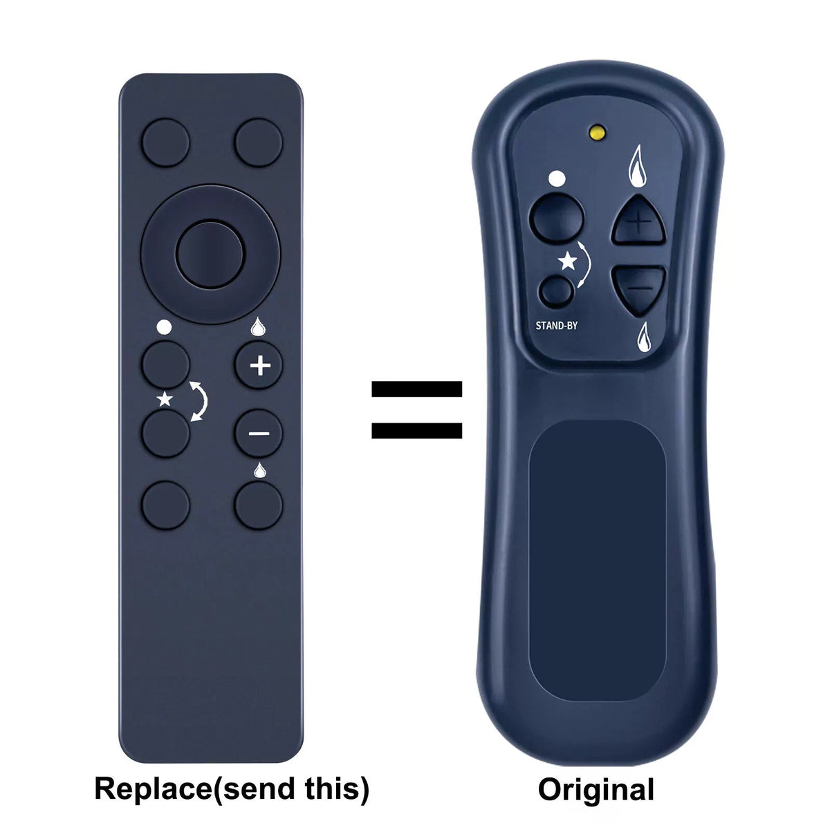 For Verine QUA16NVRC Fireplace Replacement Remote Control [1]