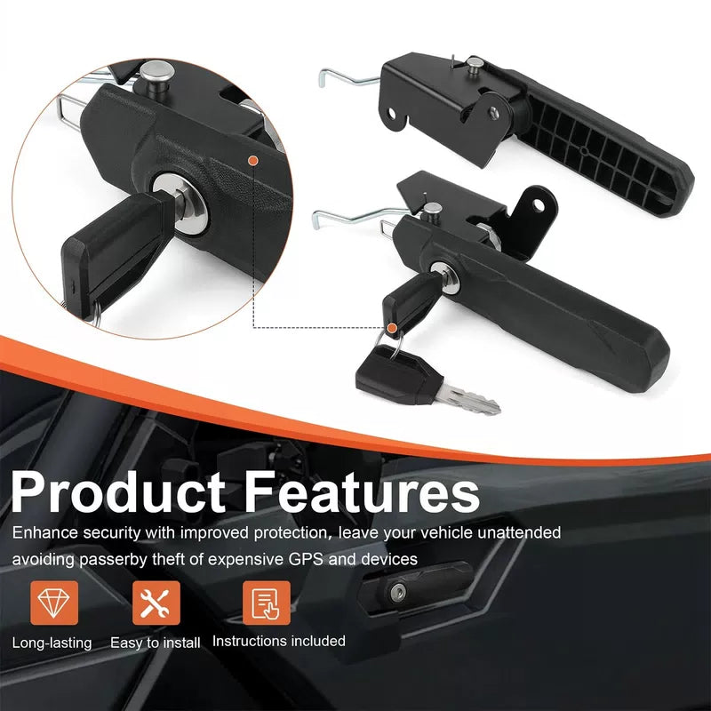 Front Deluxe Door Handle Lock Pair for Can-Am Defender 715009951 [4]