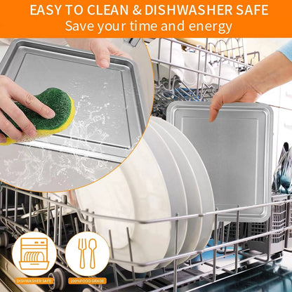 GCQ Air Fryer Tray for Emeril Lagasse 12.5''×11.3'' 26 QT, Silver [7]