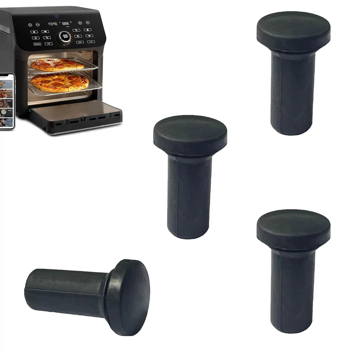 GSZN Air Fryer Rubber Legs for COSORI 10QT For 10QT, Black [1]