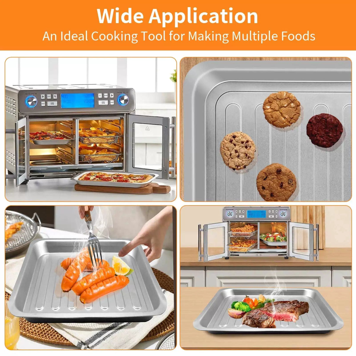 GXF Air Fryer Accessories for Emeril Lagasse Dual Zone 360 Silver [6]