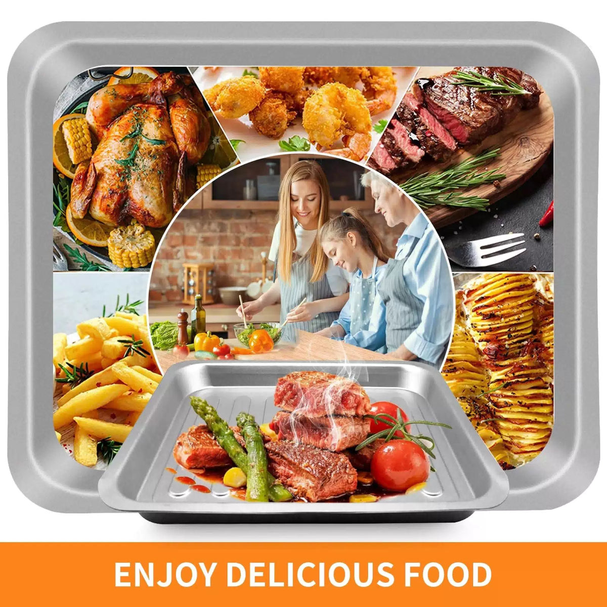 GXF Air Fryer Accessories for Emeril Lagasse Dual Zone 360 Silver [7]