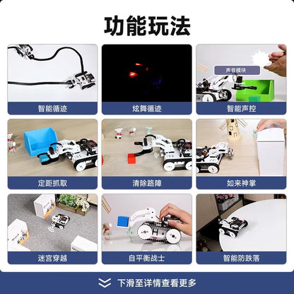 Gangwo 5T4Jzvw1 Graphical Programmable Robot Development Board, White, Including microbitV2 Motherboard [2]