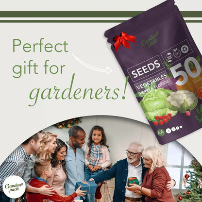 Garden Pack Vegetable Seeds Pouch - 50 Varieties of 50 Seed Varieties, Green [8]