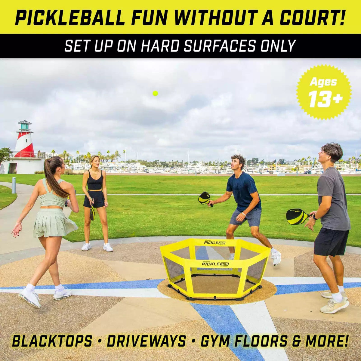 GoSports Pickle 360 Hardcourt Game Set - Pickleball Standard, [2]