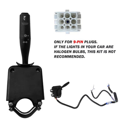 Golf Cart Turn Signal Kit for Club Car Precedent and Tempo,9-Pin Plug Black [2]