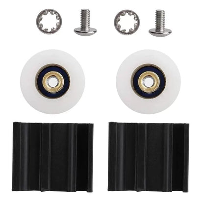 Greenhouse Door Wheel Replacement Kit, 22mm Halls Sliding black [6]