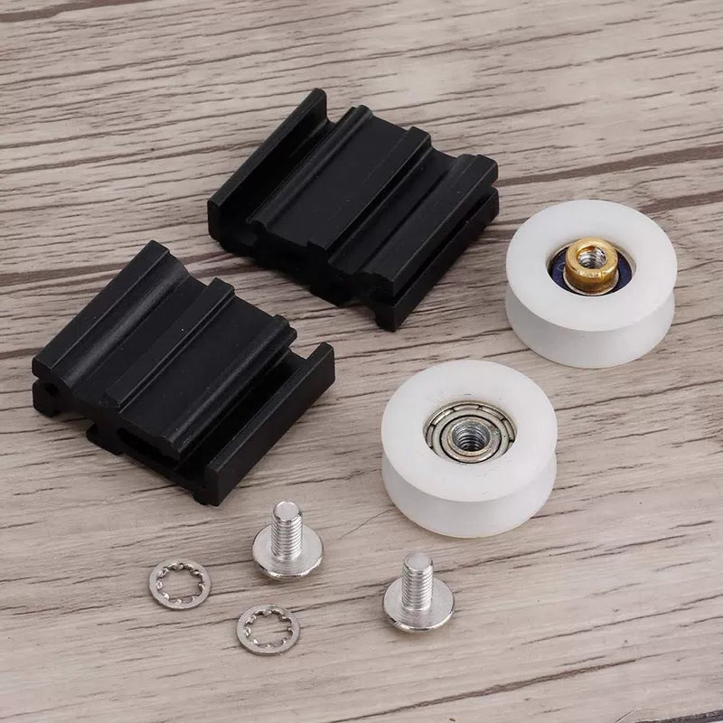 Greenhouse Door Wheel Replacement Kit, 22mm Halls Sliding black [7]