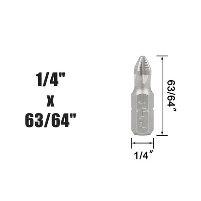 PH2 Magnetic Screwdriver Bits 1/4 Hex Shank Long Reach