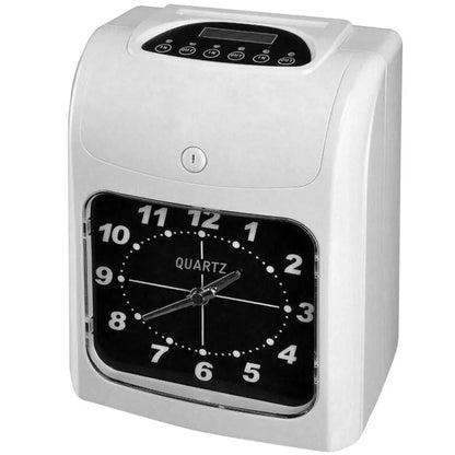 English attendance machine Electronic time clock Paper card punch Employees check in at work Power outage available