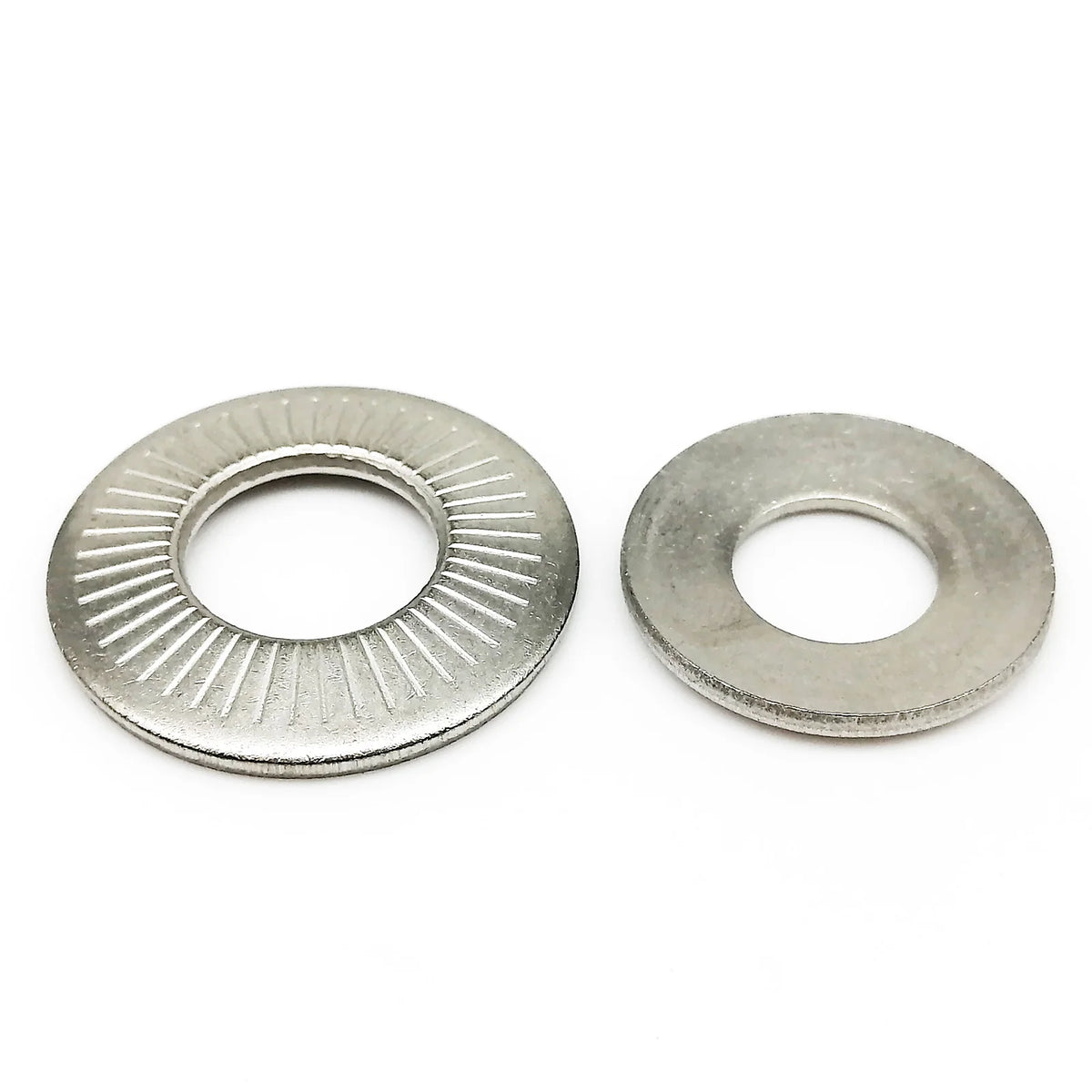2/5/10/25/50pcs M3 M4 M5 M6 M8 M10 M12 M16 NFE25-511 304 Stainless Steel Disc Spring Serrated Lock Washer Knurled Elastic Gasket