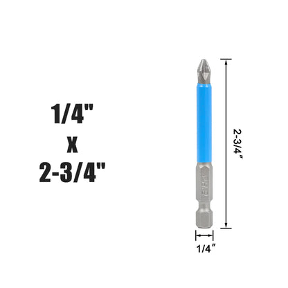 PH2 Magnetic Screwdriver Bits 1/4 Hex Shank Long Reach