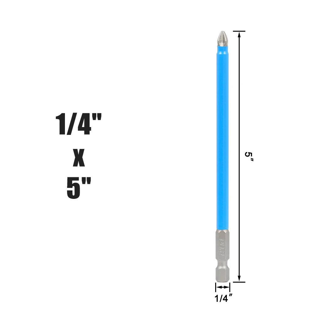 PH2 Magnetic Screwdriver Bits 1/4 Hex Shank Long Reach