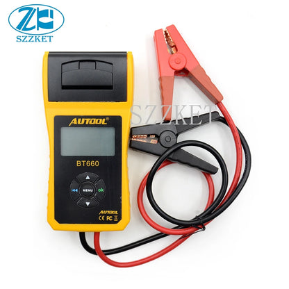 Automatic battery testing thermal printer BT660, multi-language battery tester thermal printer BT-660