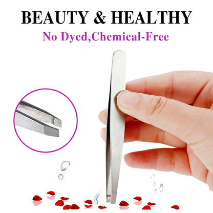 4pcs Anti-static Stainless Steel Tweezers Maintenance Tools Industrial Precision Straight Tweezers Repair Tool For Eyebrow DIY
