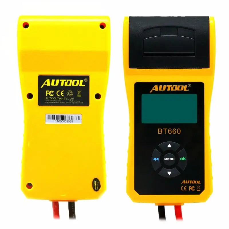 Automatic battery testing thermal printer BT660, multi-language battery tester thermal printer BT-660