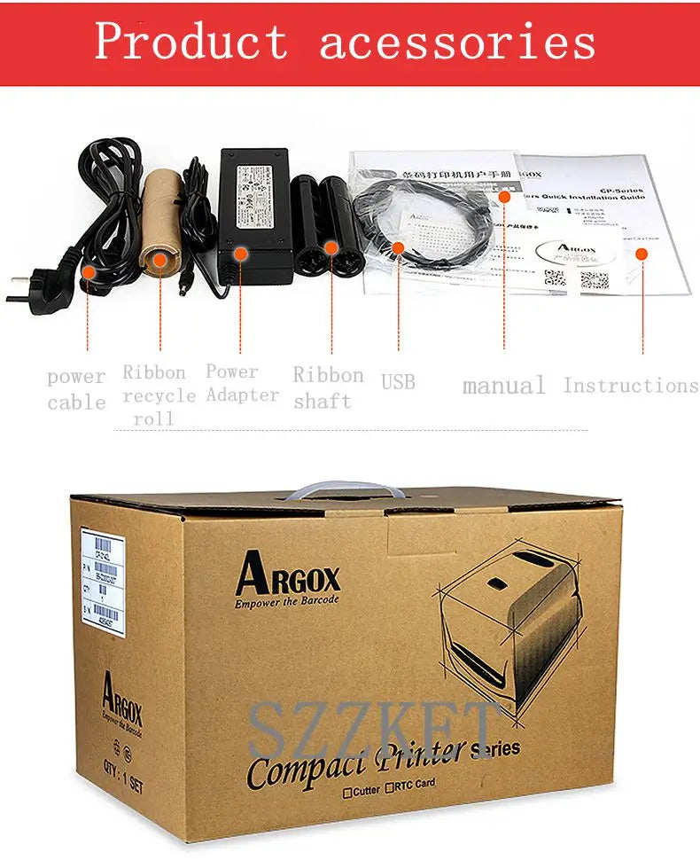 Printer CP2140M CP2140 Label Thermal Printer Adhesive Thermal Transfer Printer CP-2140M, Surface-Label Thermal Transfer BarCode