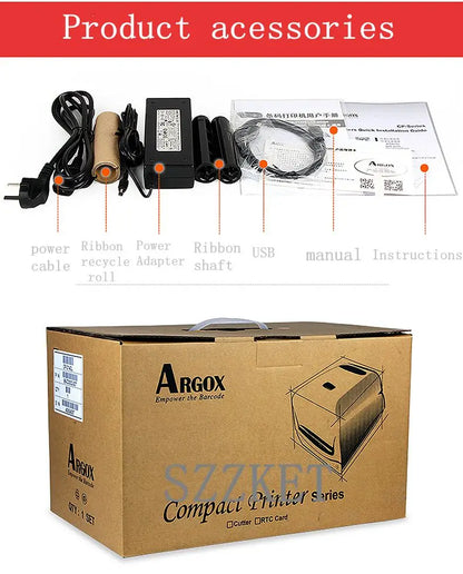 Printer CP2140M CP2140 Label Thermal Printer Adhesive Thermal Transfer Printer CP-2140M, Surface-Label Thermal Transfer BarCode