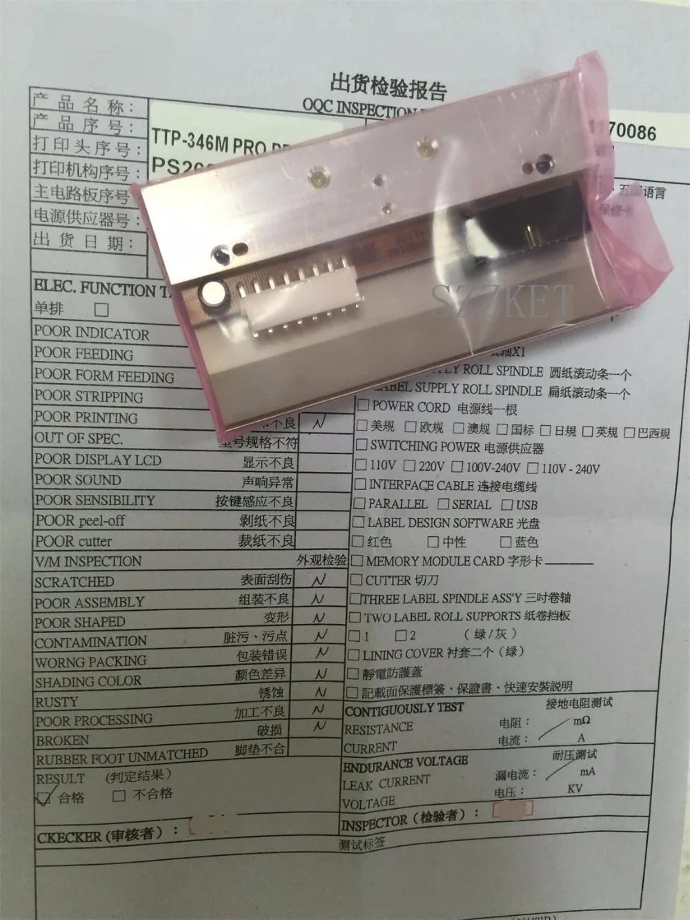 New original thermal print head TTP-644M 600DPI barcode print head, label printhead TTP-644 600DPI for TTP644M 98-0470074-0LF