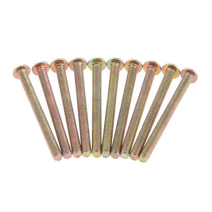 DRELD 10Pcs M4 Screws Handle Screws Furniture Fastener Bolt Hardware M4 * 25mm/30mm/35mm/40mm/45mm Length
