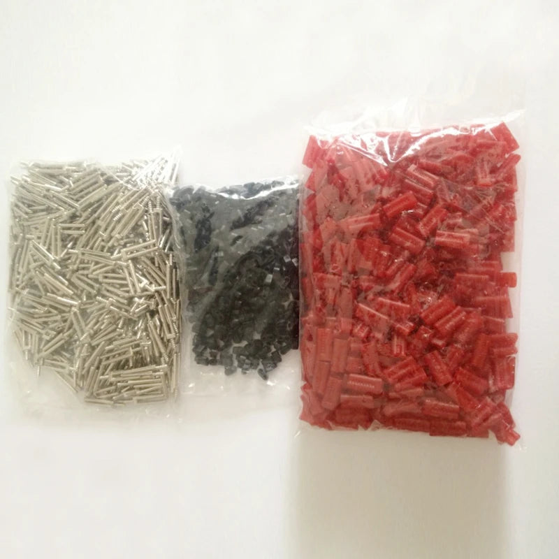 500sets Dental Laboratory Nail Double Twin Pin with Plastic Easily Used On Pindex Machine Length 21MM