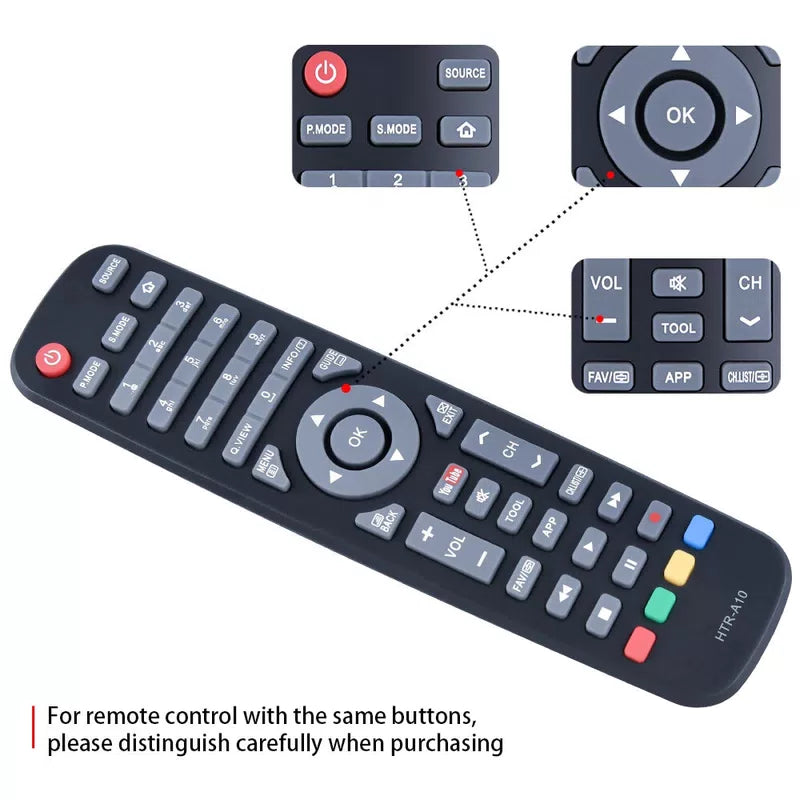 HTR-A10 Remote Control For Haier Smart TV LE32N1620 LE32N1620W [5]